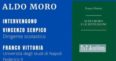 Baiano,  sabato la presentazione del libro “Aldo Moro e le Istituzioni” di Franco Vittoria.