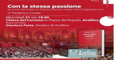Avellino, Federico Conte  presenta il libro  “Con la stessa passione”